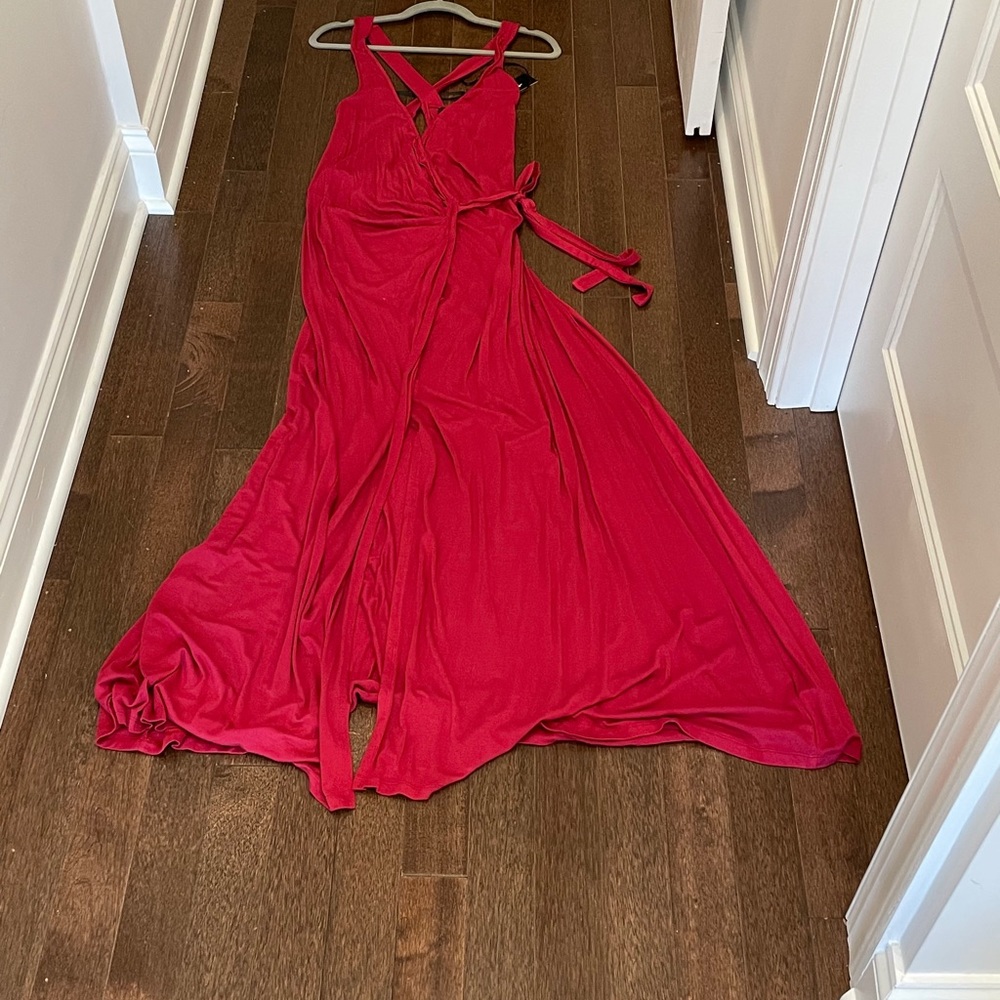 New! Lulus Long Wrap Dress